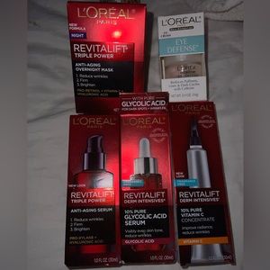 L’Oréal facial products. Brand new.